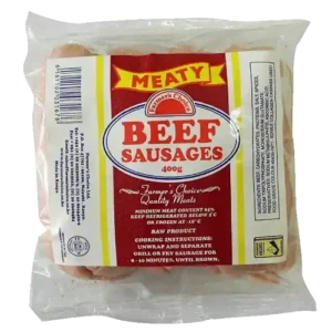 Meaty Beef Sausages 400gms