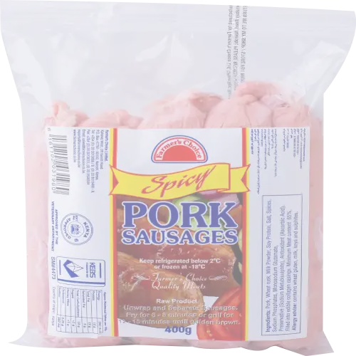 Spicy Pork Sausages 400gms