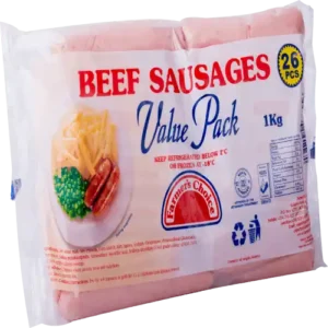 Value Pack Beef Sausages 1kg