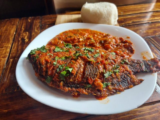 Wet Fry Fish Served With Ugali